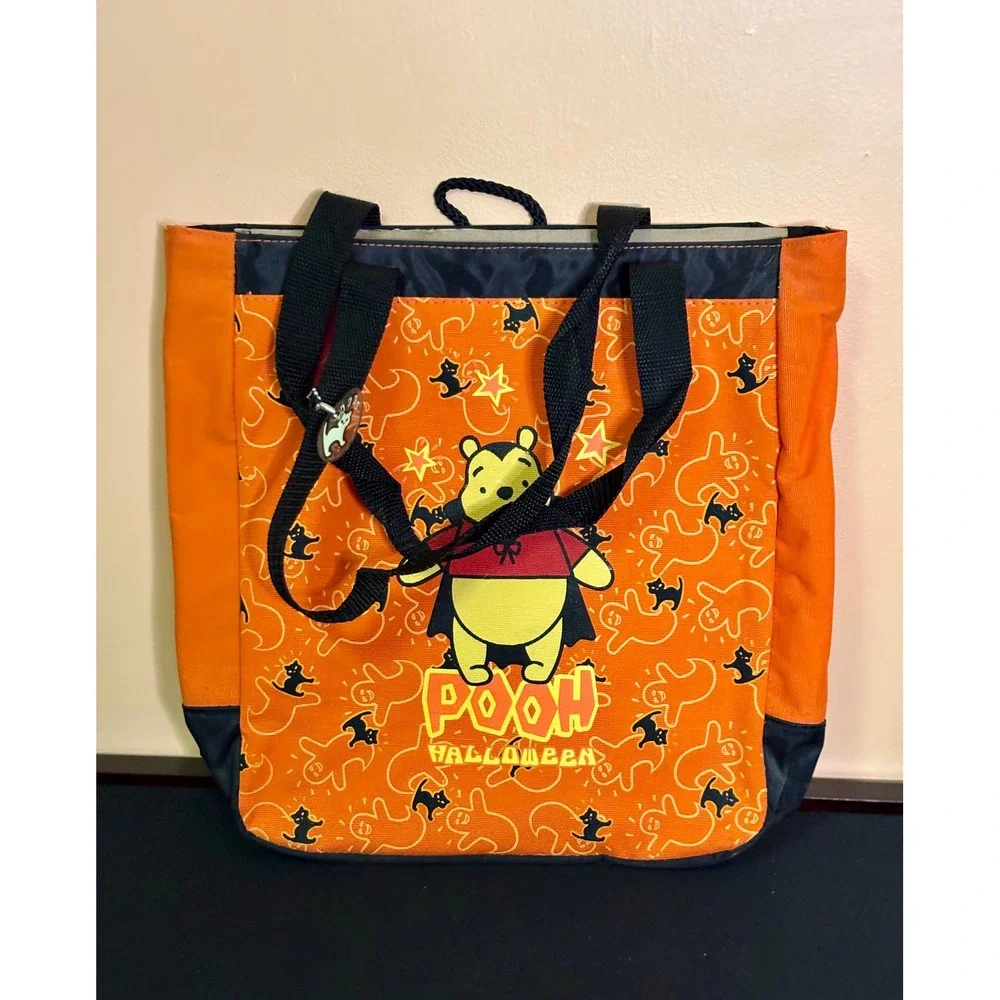 Disney Direct Vintage 2004 Winnie Pooh Halloween Canvas Tote Bag Trick or Treat